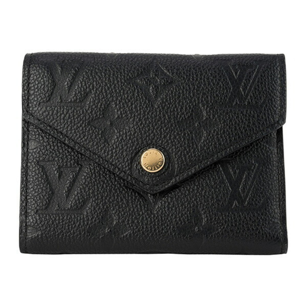 Louis Vuitton Monogram Empreinte Victorine Bifold Wallet Black